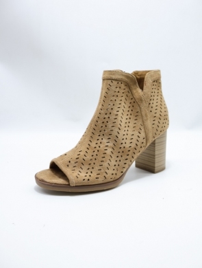 Botki damskie na obcasie (36-41) 23150 KHAKI