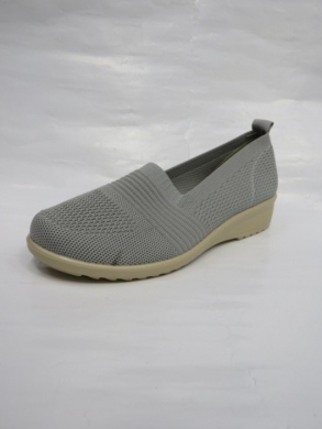 Mokasyny damskie na koturnie (39-43) DX8122 GREY