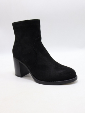 Botki damskie ocieplane na obcasie (36-41) BM72 BLACK
