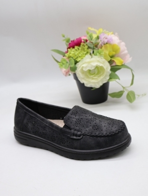 Półbuty damskie na płaskim (37-42) XQ81-06 BLACK