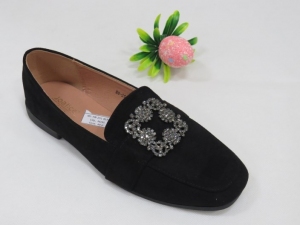 Mokasyny damskie na płaskim (36-41) H8-251 BLACK