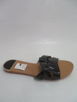 Klapki damskie na płaskim (36-41) K-27 BLACK
