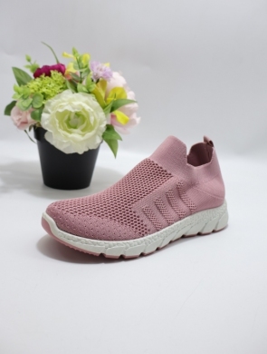 Buty sportowe damskie na płaskim (36-41) 0593 PINK