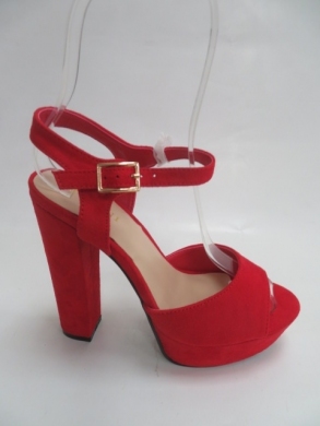 Sandały damskie na obcasie (36-41) 779 RED
