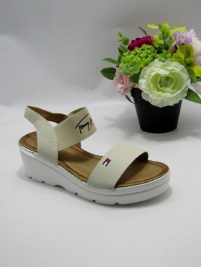 Sandały damskie na koturnie (36-41) 9080 BEIGE