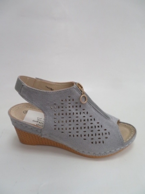 Sandały damskie na koturnie (36-41) 7AA224 GREY