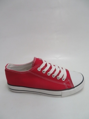 Trampki damskie na płaskim (36-41) 7-B16G RED