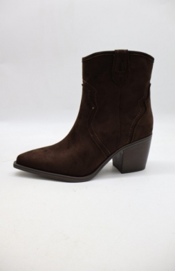 Botki damskie ocieplane na obcasie (36-41) 588-76 BROWN