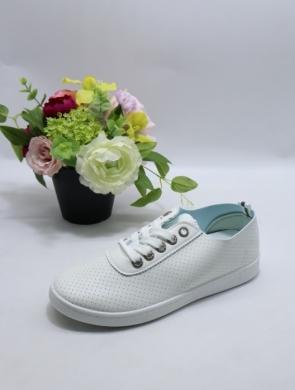 Buty sportowe damskie na płaskim (36-41) 8956-2 WHITE