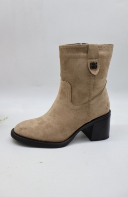 Botki damskie ocieplane na obcasie (36-41) D-90 KHAKI