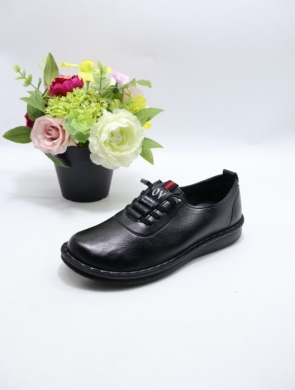 Półbuty damskie na płaskim (36-41) C2378-1 BLACK