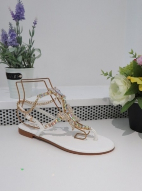 Sandały damskie na płaskim (36-41) CD289 WHITE