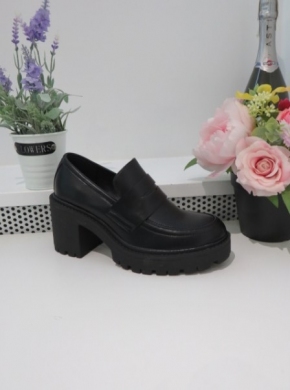 Półbuty damskie na obcasie (36-41) 9509A BLACK