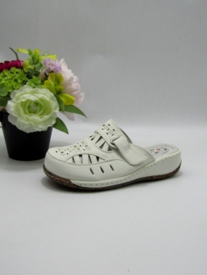 Klapki damskie na koturnie (36-42) J213 WHITE