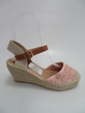 Sandały damskie na koturnie (36-41) ZZ-13 PINK