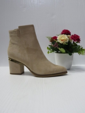 Botki damskie na obcasie (36-41) 78809-03 BEIGE