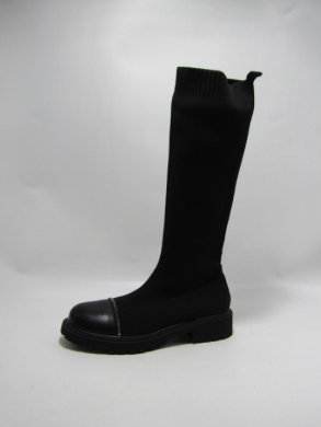 Kozaki damskie na płaskim (36-41) RXJ 192 BLACK