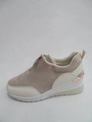 Buty sportowe damskie na koturnie (36-41) XN-118 BEIGE