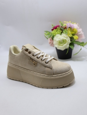 Buty sportowe damskie na płaskim (36-41) 6453 KHAKI