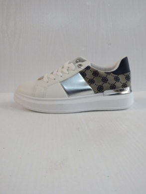 Buty sportowe damskie na płaskim (36-41) AB990 WHITE/BLUE