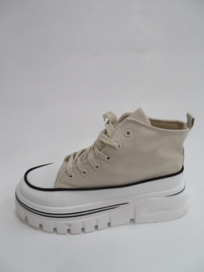 Trampki damskie na koturnie (36-41) 2862 BEIGE