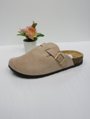 Klapki damskie na płaskim (36-41) W-59 BEIGE