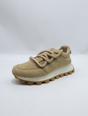 Buty sportowe damskie na płaskim (36-41) 24898 KHAKI