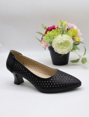 Czółenki damskie na obcasie (36-41) J-267 BLACK