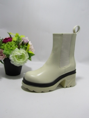 Botki damskie na obcasie (36-41) D53 BEIGE