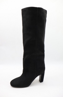 Kozaki damskie ocieplane na obcasie (36-41) CS-019 BLACK
