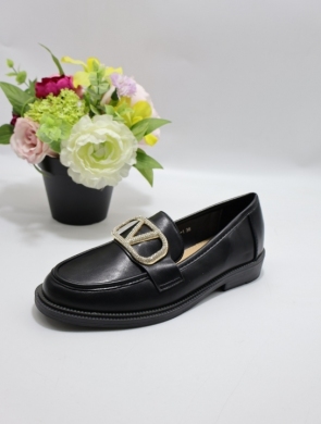 Półbuty damskie na płaskim (36-41) 1277 BLACK