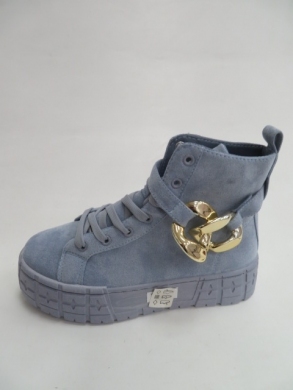 Botki damskie jesienne na płaskim (36-41) L-69 BLUE