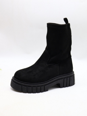 Botki damskie na płaskim (36-41) R67 BLACK