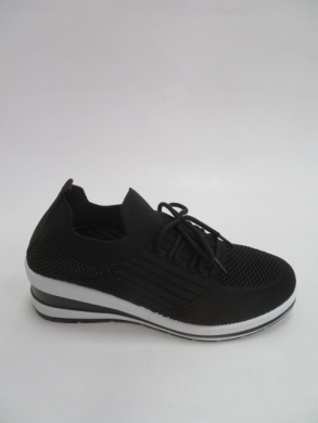 Sportowe Damskie na koturnie (36-41) 2123 BLACK