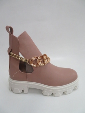 Botki damskie jesienne na płaskim (36-41) NC1226 PINK