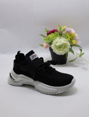 Buty sportowe damskie na płaskim (36-41) B28 BLACK