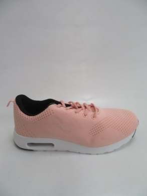 Buty sportowe damskie na płaskim (36-41) D1905-18 PINK/WHITE