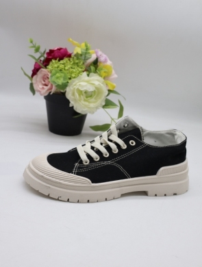 Trampki damskie na płaskim (36-41) BL281 BLACK