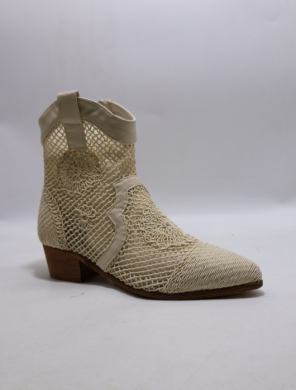 Botki damskie na obcasie (36-41) BE-736 BEIGE