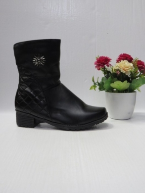 Botki damskie ocieplane na obcasie (37-42) AT3001 BLACK