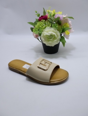 Klapki damskie na płaskim (36-41) ML354 BEIGE
