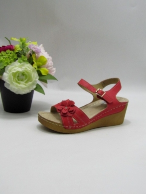Sandały damskie na koturnie (36-41) B0601 RED