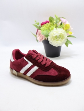 Buty sportowe damskie na płaskim (36-41) XA-03 WINE