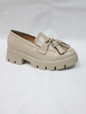 Mokasyny damskie na płaskim (36-41) T547 BEIGE
