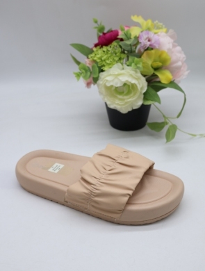 Klapki damskie na płaskim (36-41) TC1518 KHAKI