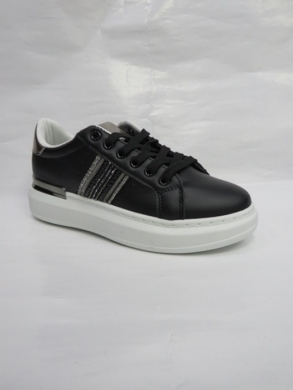 Buty sportowe damskie na płaskim (36-41) R180 BLACK