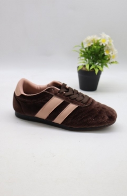 Buty sportowe damskie na płaskim (36-41) 25021 BROWN