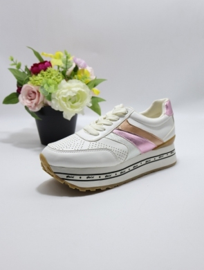 Buty sportowe damskie na płaskim (36-41) XLT0785-1 WHITE