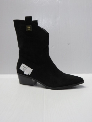 Kozaki damskie na obcasie (36-41) 8698A BLACK