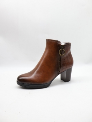 Botki damskie ocieplane na obcasie (36-41) YCC-66 CAMEL